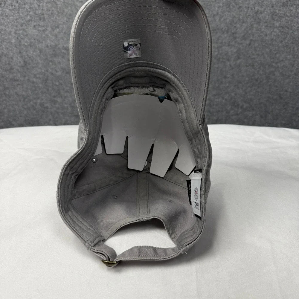 Team USA PyeongChang 2018 Olympics NBC Hat Grey Adjustable Dad‎ Cap 18-772